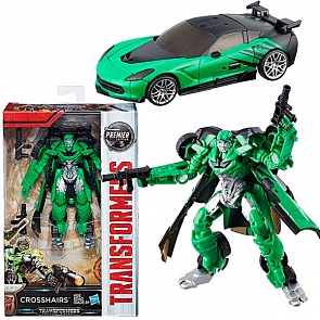 Трансформер Crosshairs, класс Deluxe Premier Edition, серия Transformers 5: The Last Knight (Hasbro, c2961-c0887)